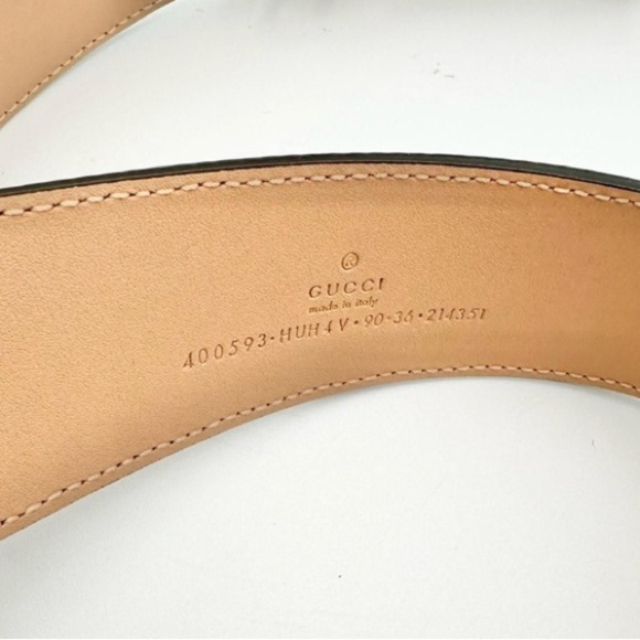 GUCCI Marmont Beige/Tan with “GG” Monogram Belt, NIB - Picture 6 of 14